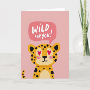 Wilde Für-Dich-Süße-Leoparden-Karte Karte