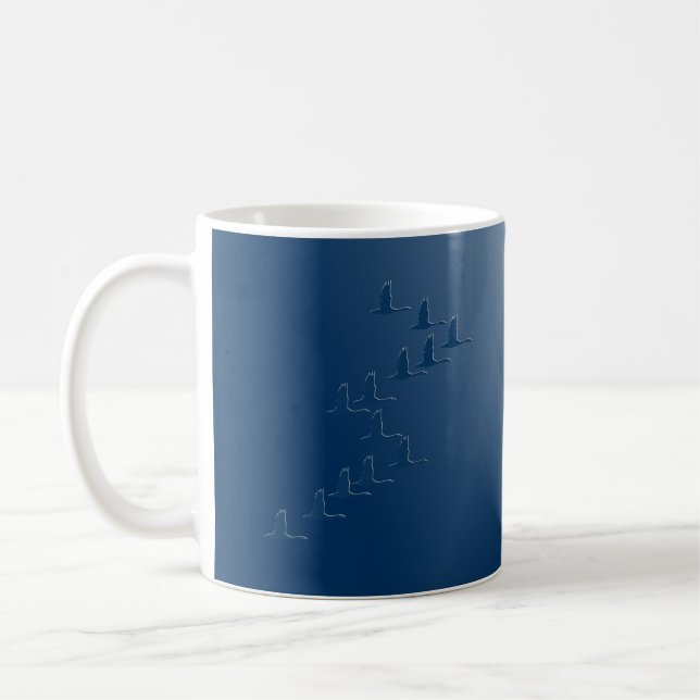 Wilde Gänse, die fliegen Kaffeetasse (Links)