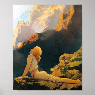Wilde Gänse von Maxfield Parrish Poster