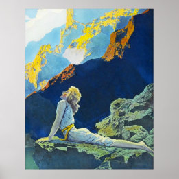 Wilde Gänse von Maxfield Parrish Poster