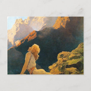 Wilde Gänse von Maxfield Parrish Postkarte
