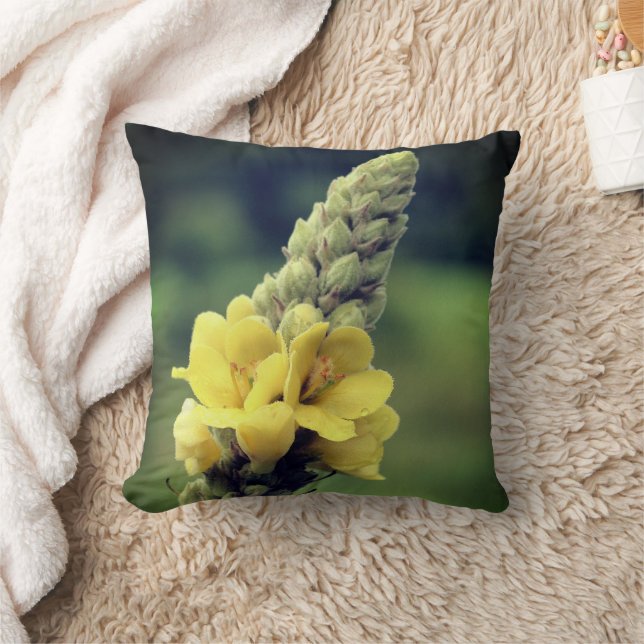 Wilde Gelbe Mullein-Blume Kissen (Decke)