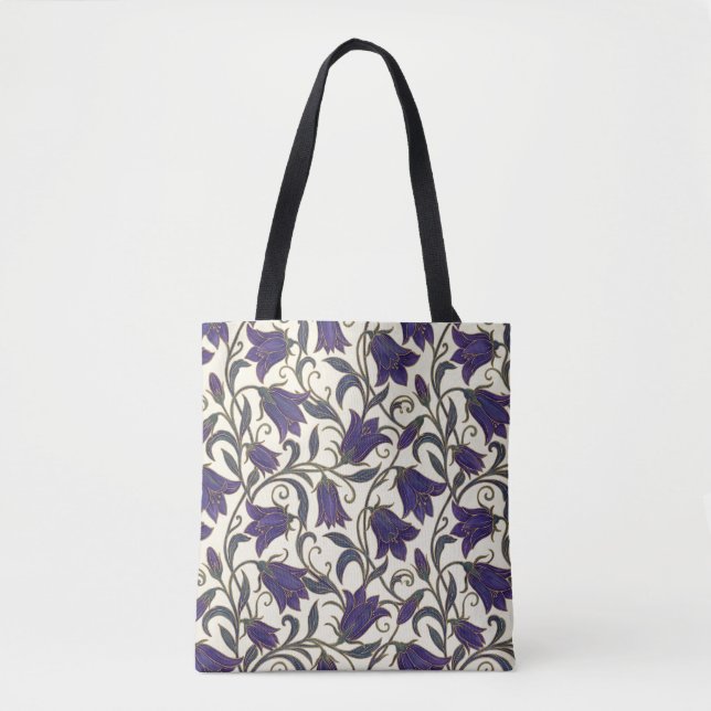 Wilde Glockenblumenmuster Tasche (Vorderseite)
