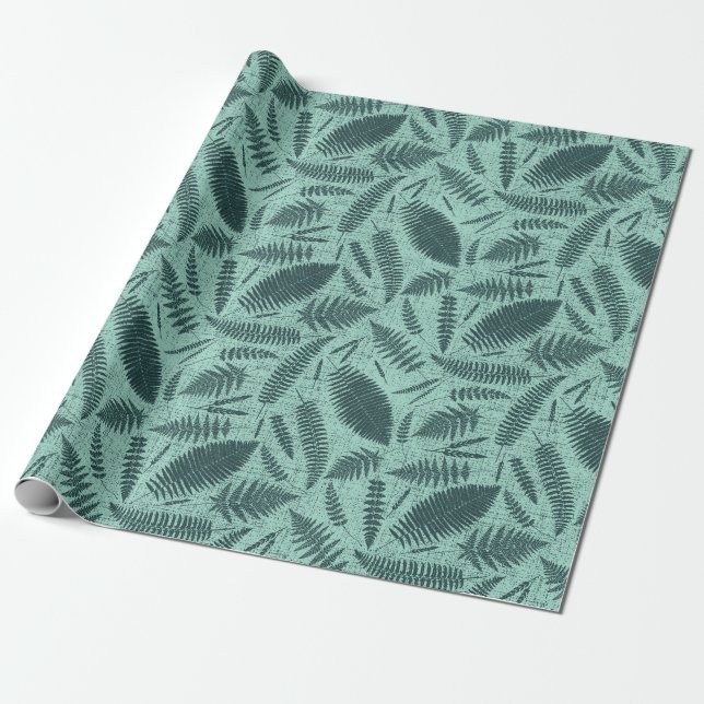 Wilde Gräser und Farne Geschenkpapier (Ungerollt)