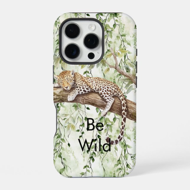 Wilde grüne Dschungel Efeu iPhone 16 Pro Hülle (Rückseite)