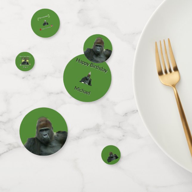 Wilde grüne Gorilla-Party-Thema Konfetti (Gruppe)