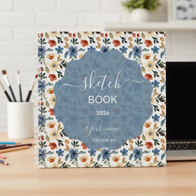 Wilde Herbstblumen Notizbuch (Von Creator hochgeladen)