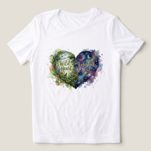 Wilde Herz Himmelsseele Aquarell Natur Galaxie Tri-Blend Shirt