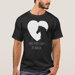 Wilde Herzen Pferd Mädchen & Frauen Reiten T-Shirt