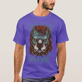 Wilde Hunde Hunde Liebhaber Kunst lustigen Freund T-Shirt