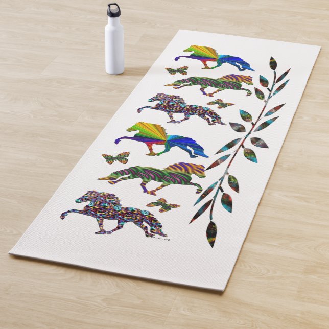 Wilde Isländer Yogamatte (Beispiel)