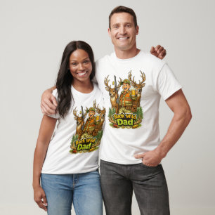 Wilde Jagd mit Papa lustige Jäger-Geschenkidee T-Shirt