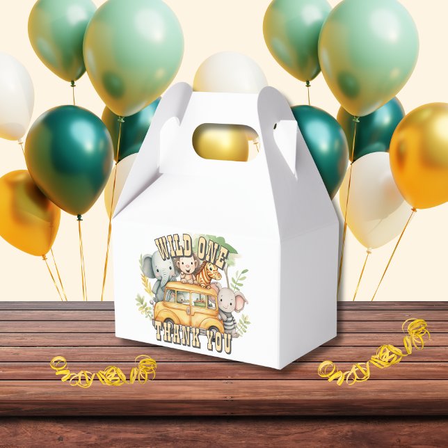 Wilde Jungen Geburtstagssafari Geschenkschachtel (Von Creator hochgeladen)