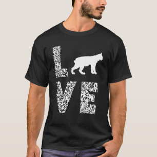 Wilde Katze Caracal Leopard Liebe Heart Wild Anima T-Shirt