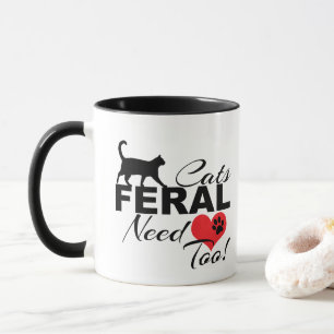 Wilde Katzen-Bedarfs-Liebe-auch Katzen-Tasse Tasse