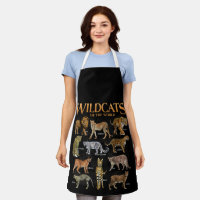 Wilde Katzen Tiere der Welt für Erziehung und Bild