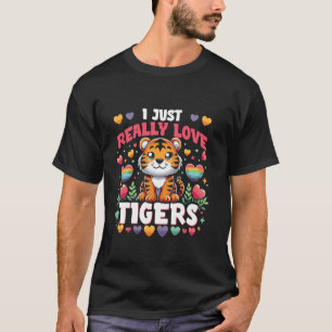Wilde Katzen Tiger Kinder T-Shirt