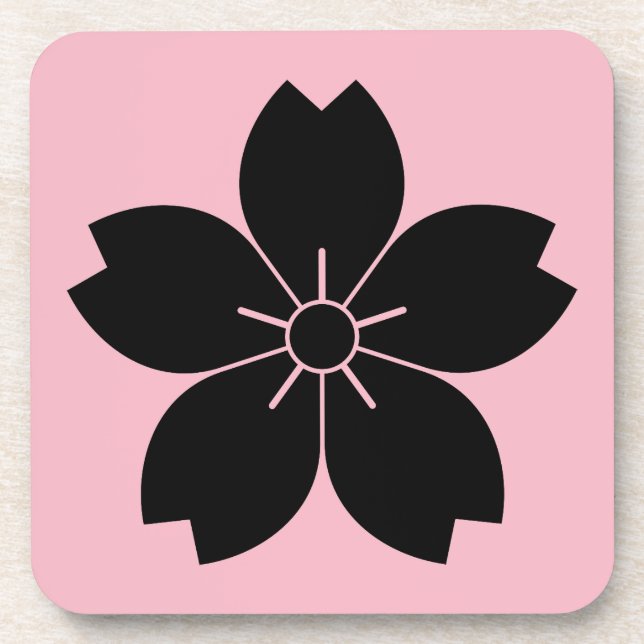 Wilde Kirschblüte Getränkeuntersetzer (Vorderseite)