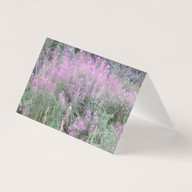 Wilde Lavendel Flora Brief Karten (Vorderseite)