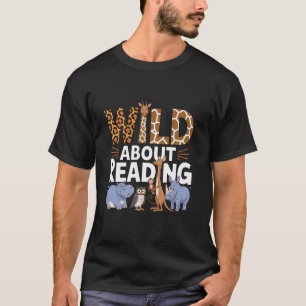 Wilde Leseliebhaber Bücherwurm Lib T-Shirt