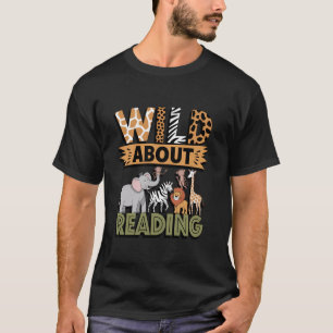 Wilde Leseliebhaber Bücherwurm Lib T-Shirt