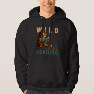 Wilde Leseliebhaberin Bücher Nerd Bücherwurm Bibli Hoodie