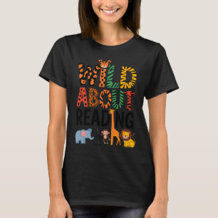 Wilde Leselust Lehrer liest Bücher zurück zur Schu T-Shirt