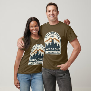 Wilde Liebe und Frieden T-Shirt