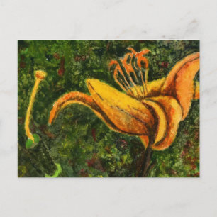 "Wilde Lily" florale Postkarte