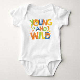 Wilde Löwen und Tiger Baby Sleeper Bodysuit Strampler