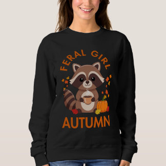 Wilde Mädchen Herbst Kürbis Gemütliche Vibes Sweatshirt