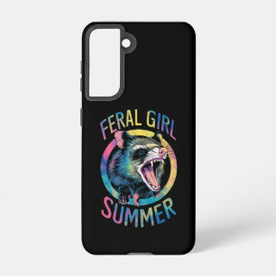 Wilde Mädchen Sommer Opossum Tie Dye Waschbär Samsung Galaxy Hülle