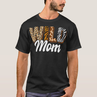 Wilde Mama Zoo Geboren Zwei davon Wild Bday Safari T-Shirt