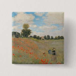 Wilde Mohnblumen Claude Monets , nahe Argenteuil Button