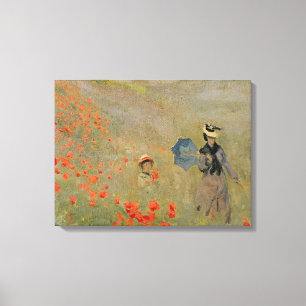Wilde Mohnblumen Claude Monets  , nahe Argenteuil Leinwanddruck