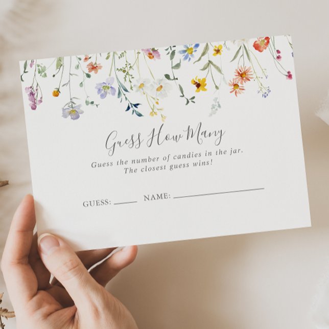 Wilde Multicolor-Blütenschätze Anzahl der Spielkar Visitenkarte (Von Creator hochgeladen)