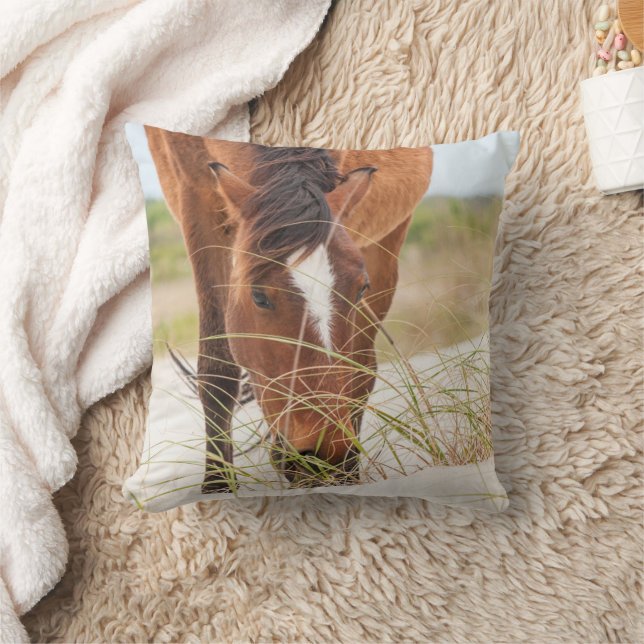 Wilde Mustangs oder Bankerpferde Kissen (Decke)
