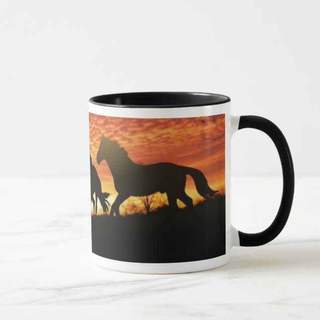 Wilde Mustangs Tasse (Rechts)