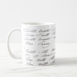 Wilde Nächte, wilde Nächte Manuskript Kaffeetasse