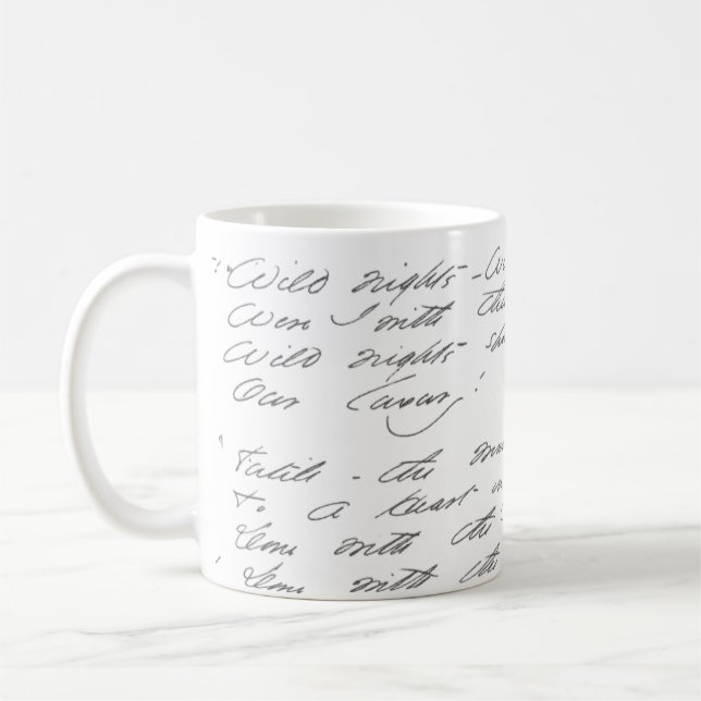 Wilde Nächte, wilde Nächte Manuskript Kaffeetasse (Links)