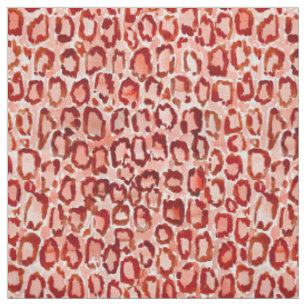 WILDE orange Leopard-Haut-Tierdruck CAT Stoff