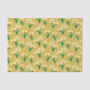 Wilde Orchideen - Goldene gelbe Orchideen und Foli Seidenpapier