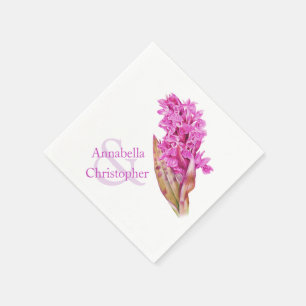 Wilde Orchideenserviette Serviette