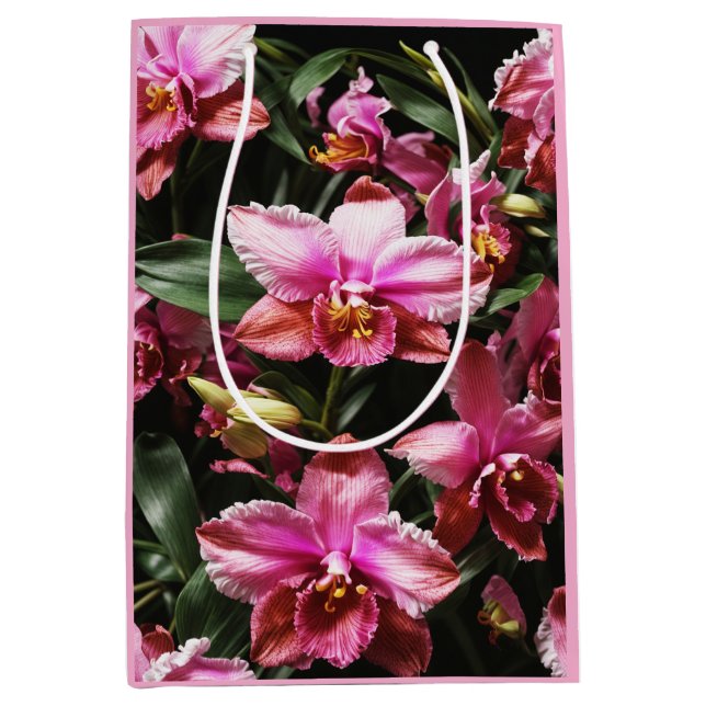 Wilde Orchids Geschenktasche Mittlere Geschenktüte (Vorderseite)
