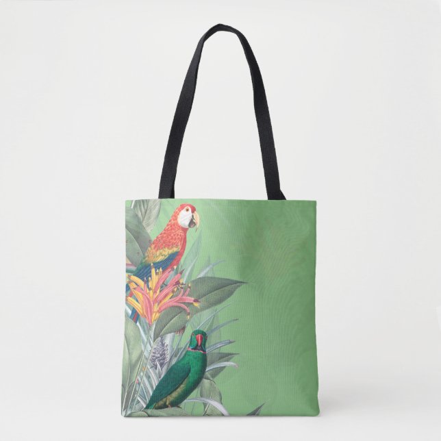 Wilde Papageien tropisch Tasche (Vorderseite)