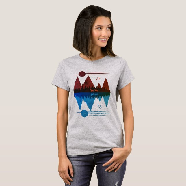 Wilde Pferde #5 T-Shirt (Vorne ganz)