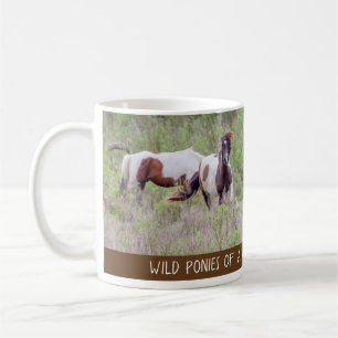 Wilde Pferde Assateague und Chicoteague Kaffeetasse