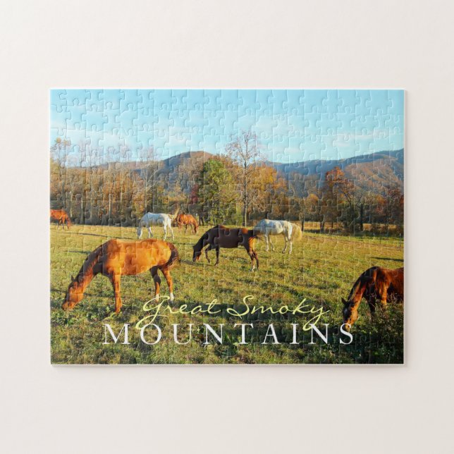 Wilde Pferde - Cades Bucht - spielen Puzzlespiel (Horizontal)