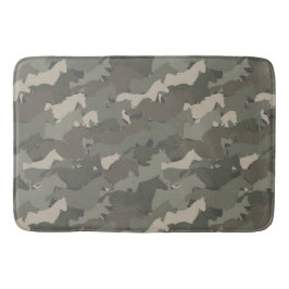Wilde Pferde Camouflage Muster Badematte