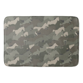 Wilde Pferde Camouflage Muster Badematte